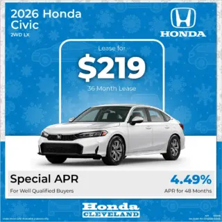 Exclusive 2026 Honda Civic Lease Deal Honda Of Cleveland Cleveland