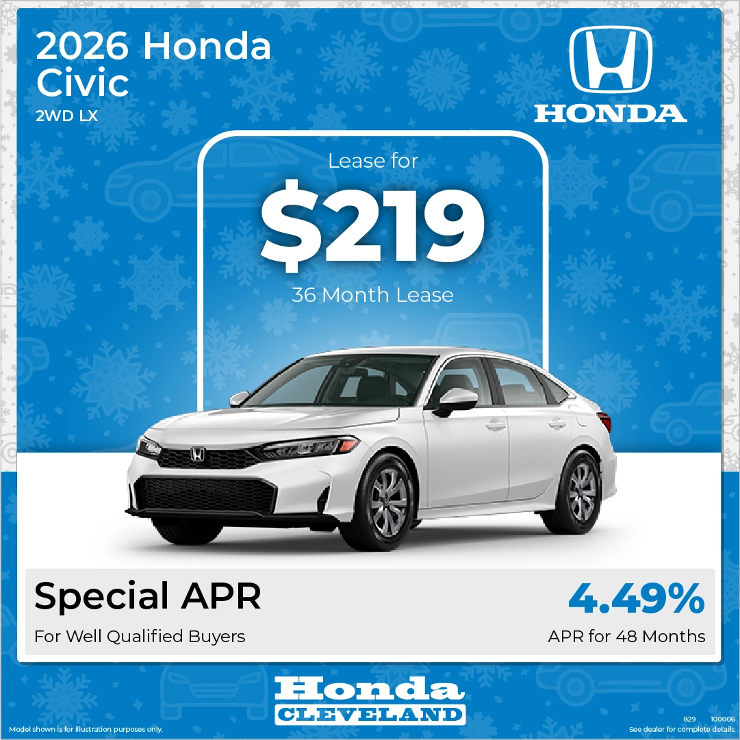 Exclusive 2026 Honda Civic Lease Deal Honda Of Cleveland Cleveland