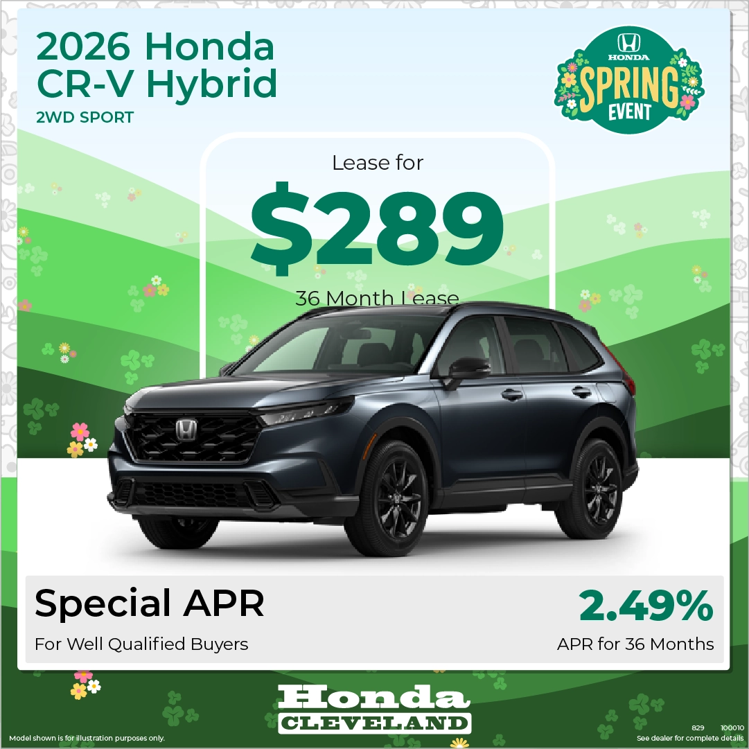 Exclusive 2026 Honda CR V Hybrid Lease Deal Honda Of Cleveland Cleveland