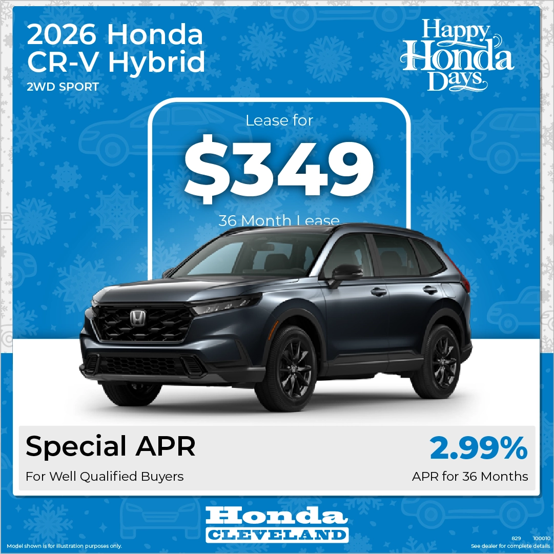 Exclusive 2026 Honda CR V Hybrid Lease Deal Honda Of Cleveland Cleveland