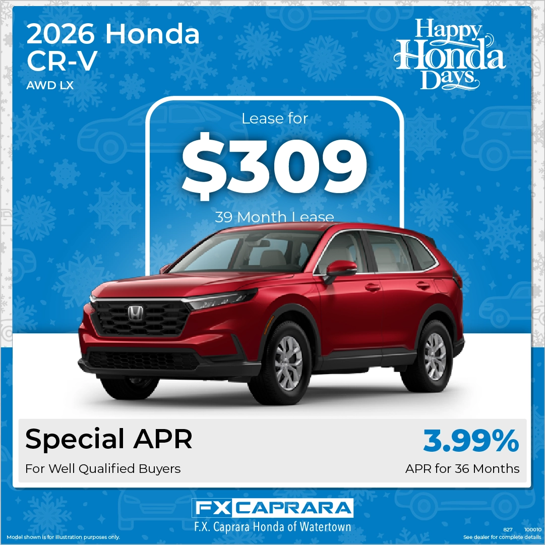 Exclusive 2026 Honda CR V Lease Deal FX Caprara Honda Watertown Exclusive 2026 Honda CR V Lease Deal FX Caprara Honda Watertown